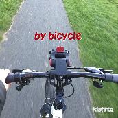 by bicycle