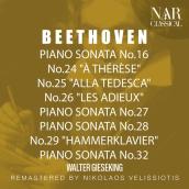 BEETHOVEN: PIANO SONATA No.16, No.24 "A THERESE", No.25 "ALLA TEDESCA", No.26 "LES ADIEUX", No.27, No.28, No.29 "HAMMERKLAVIER", No.32