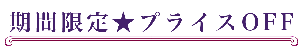 期間限定★プライスOFF